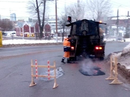 3 января в Иванове начался очередной этап ямочного ремонта дорог