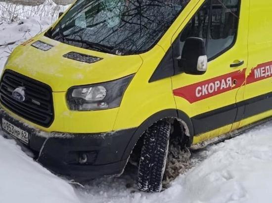 3 января в Рязани из-за нечищеных дорог застряли несколько машин скорой помощи