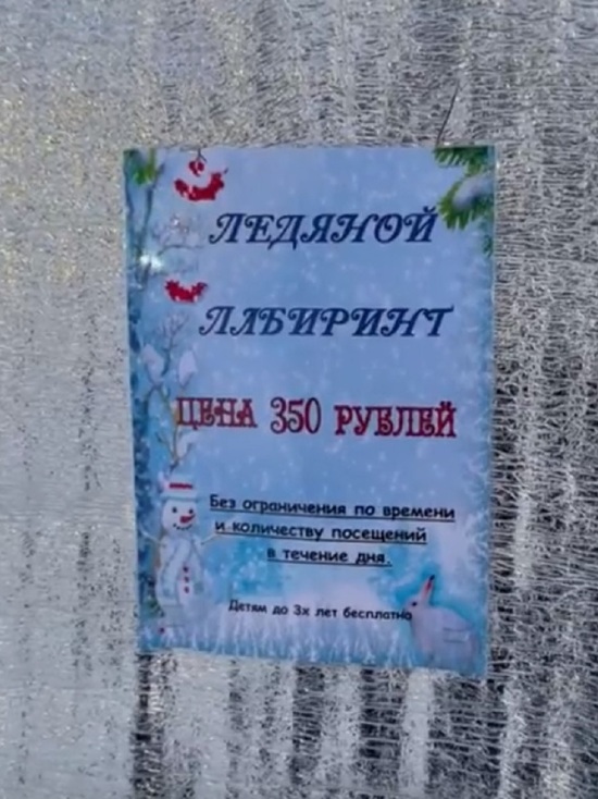 В Ярославле открыли ледовый лабиринт