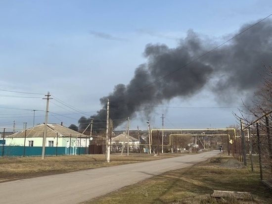 В Ростовской области загорелся гараж с автомобилем внутри