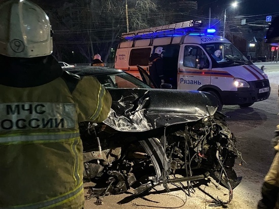 Ночью на Касимовском шоссе в Рязани произошло серьёзное ДТП