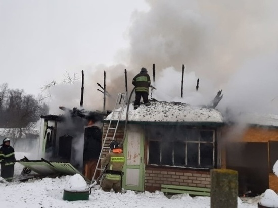 Жилой дом загорелся в городском округе Коломна