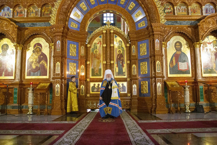 Фото рождественской службы в благовещенском храме воронежа
