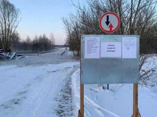 В Мичуринском районе до сих пор не открыли движение на затопленном мосту