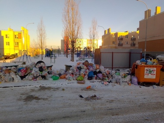 Горы мусора на Правобережье в Калуге объяснили поломкой спецтехники
