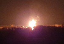 В городе Лутугино Луганской народной республики ликвидировано возгорание на местном газопроводе