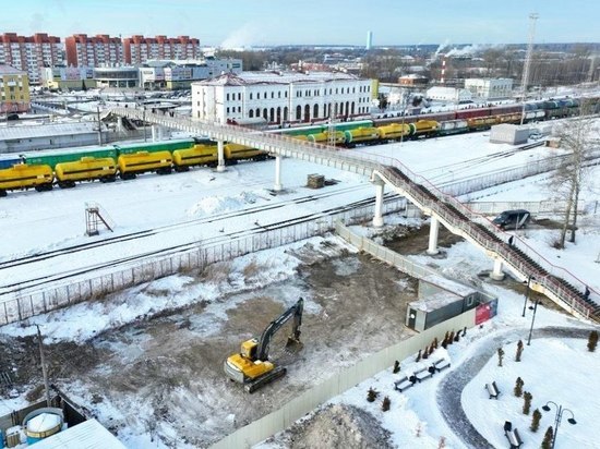В Серпухове приступили к строительству пешеходного перехода у железнодорожной станции