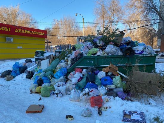 В Оренбурге сильные морозы повлияли на график вывоза мусора
