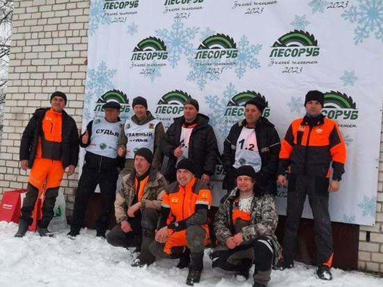 Первый в России зимний чемпионат лесорубов провели в брянской Навле