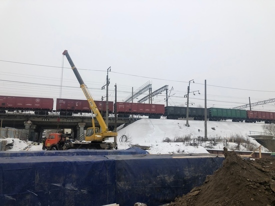 Бетонные работы на мосту через Шограш в Вологде выполнены на 40 %