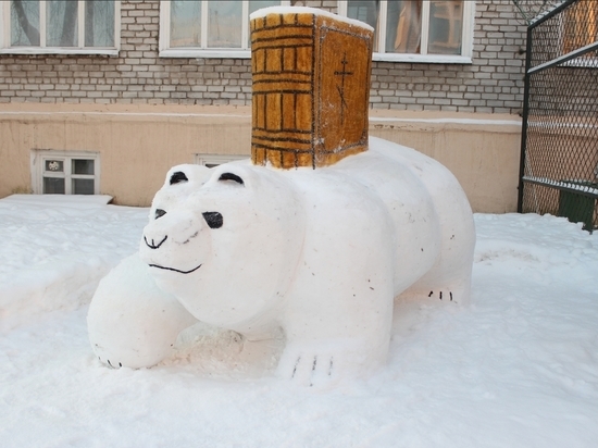 В учреждениях ГУФСИН Пермского края прошел конкурс снежных и ледяных фигур