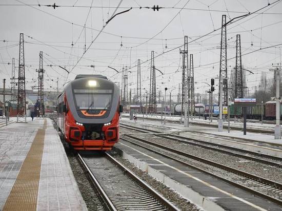 Новый электропоезд «Орлан» прибыл в Белгород