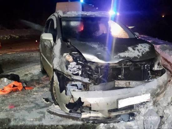 В массовом ДТП под Мурманском пострадали пять человек