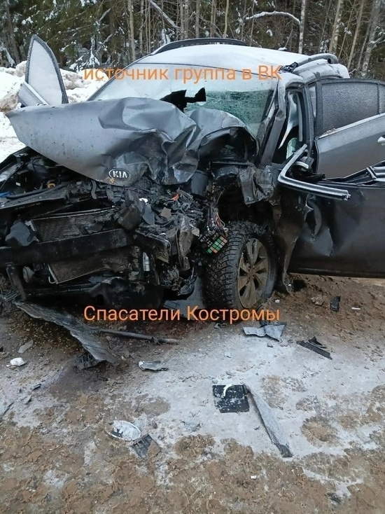 Костромские ДТП: в результате столкновения двух «Киа» 4 человек попали в больницы