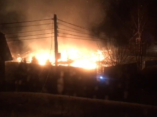 В Переславском районе опять сгорел дачный дом