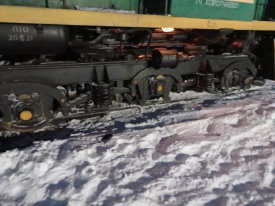 В Пуровском районе локомотив поезда сошел с рельсов