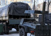 Из-за аномальных морозов в Ташкенте военные развернули полевые кухни