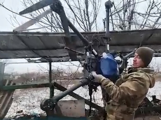 Российские военные сбили гигантский дрон ВСУ под Артемовском