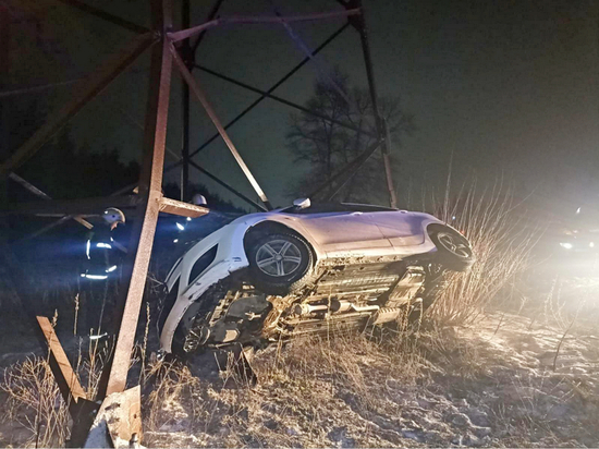 Автолюбительница из Россоши наехала на опору линии электропередач под Воронежем