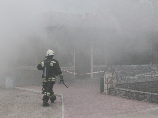 В Гусевском районе во время пожара пострадал человек