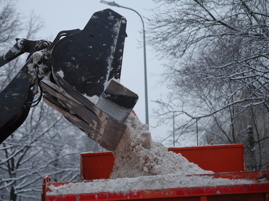В Великом Новгороде возникают сложности с приемкой убранного с улиц снега