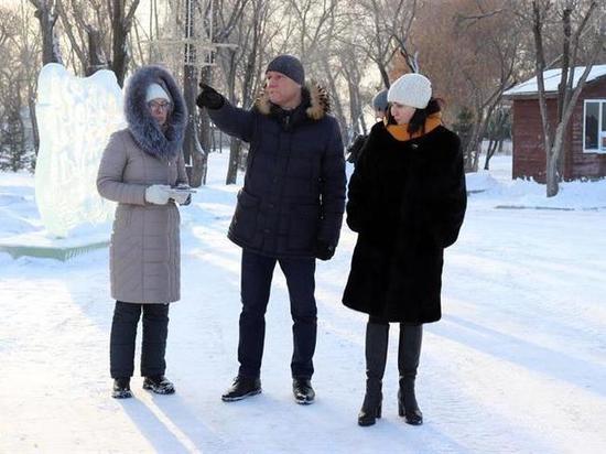 Ледовый городок в Центральном районе Красноярска будет стоять до 1 февраля