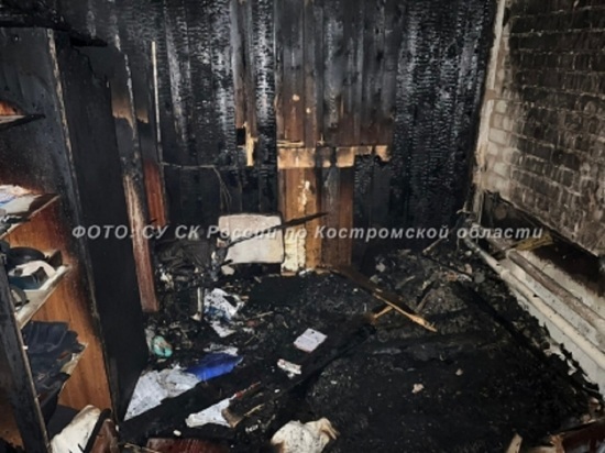 При пожаре на улице Октябрьской погиб пожилой костромич