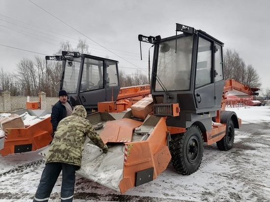 В Орёл доставили новые снегопогрузчики для «Спецавтобазы»