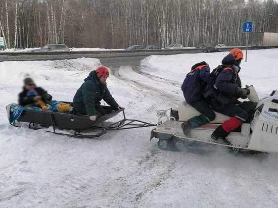 В Казани помощь понадобилась лыжнице