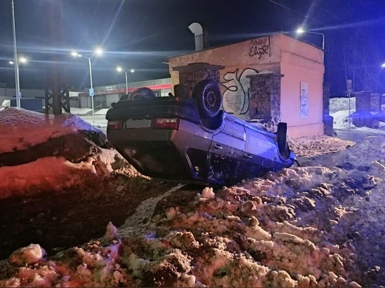 Водитель «под градусом» опрокинул автомобиль в Петрозаводске