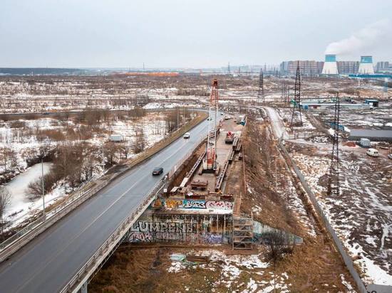 В Кудрово начали строить развязку с Мурманским шоссе