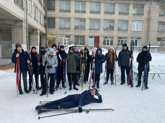 Архангельские школьники встали на лыжи