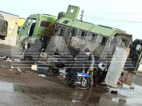 Шесть служащих Росгвардии пострадали в ДТП под Воронежем в бронированном КамАЗе