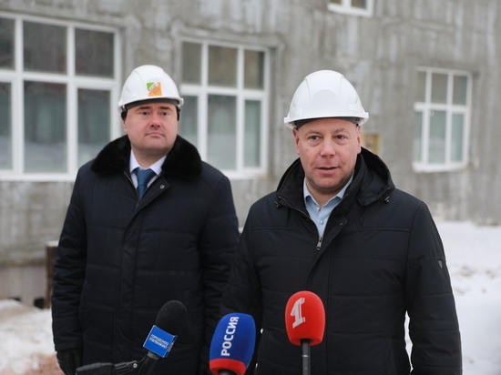 Губернатор Михаил Евраев проверил строительство новой школы в Ярославле