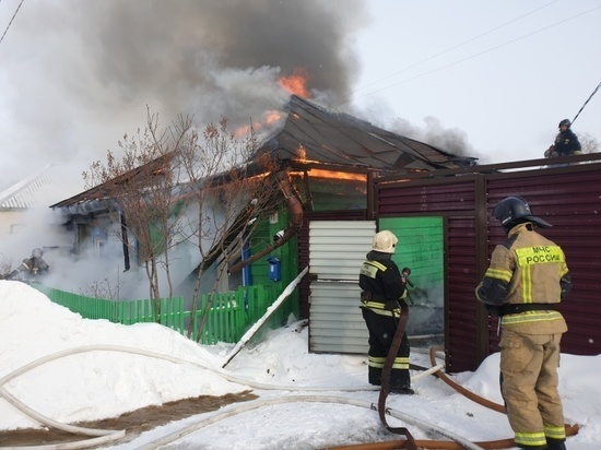 Жительницу Томского района и 6 коз спасли пожарные из горевшего дома
