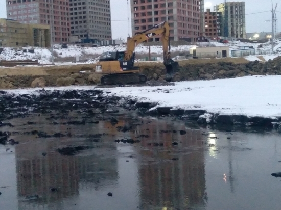 В Пензе специалисты проверили ход работ по очистке пруда около городской больницы