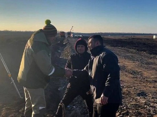 Пушилин: строительство нового водовода из Ростовской области в Республику идет полным ходом.