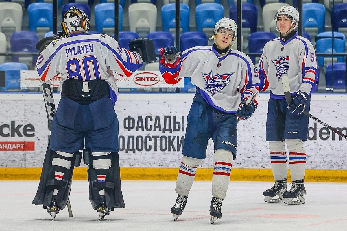 "Sakhalinskiye Sharks" beat HC "AKM-Junior" on the road in the second