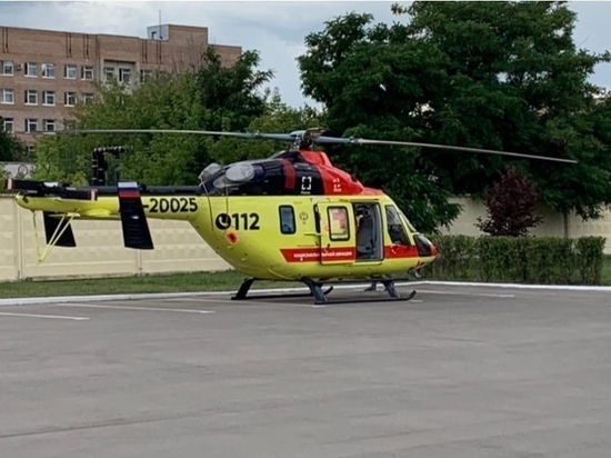 Вертолёт санавиации доставил в Рязань 14-летнюю девочку с травмой позвоночника