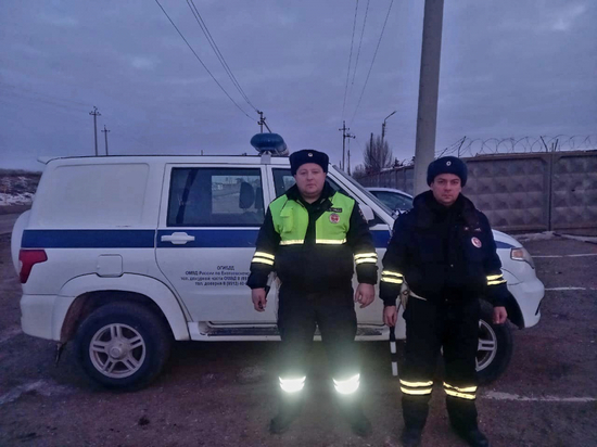 Астраханские полицейские спасли замерзавшего на трассе водителя