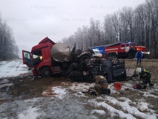 В ДТП под Тулой в ехавшем в Курскую область микроавтобусе погибли 9 человек