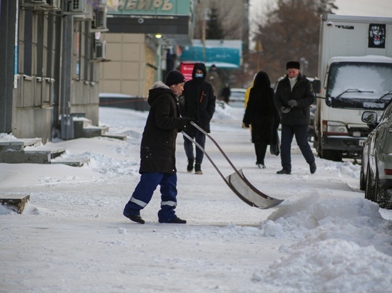 Дворы и улицы Томска от снега 26 января очищают более тысячи дворников