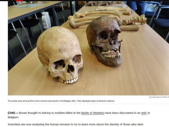Найдены тела после битвы при Ватерлоо