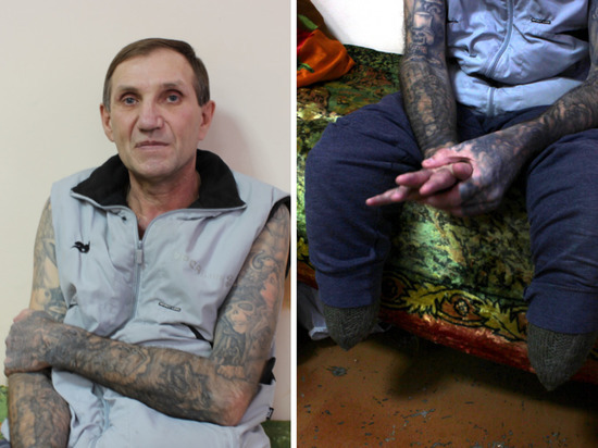 В Новосибирске бывший вор-рецидивист рассказал, почему остался без ног и что значат его татуировки