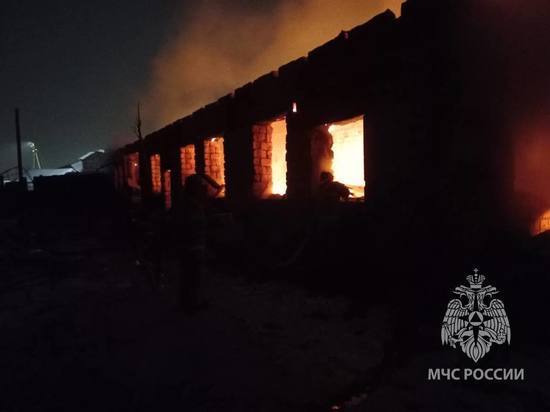 В городе Алзамае пожарные спасли два жилых дома