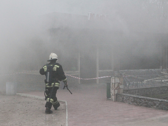 Спасатели больше часа тушили баню в Петергофе