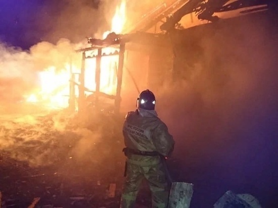 Во время пожара в деревне Тверской области погиб человек
