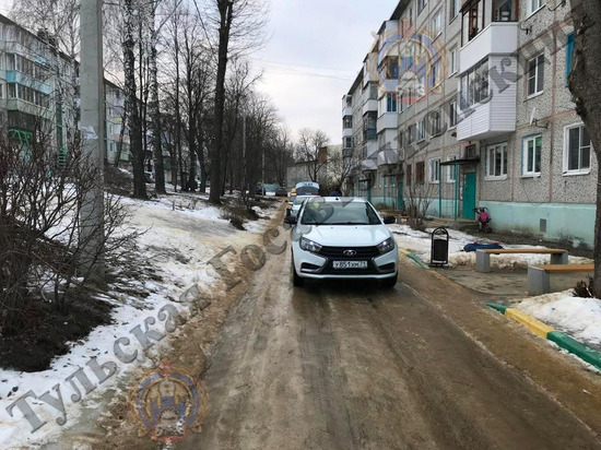 В Новомосковске девочка скатилась со снежной горки и попала под машину