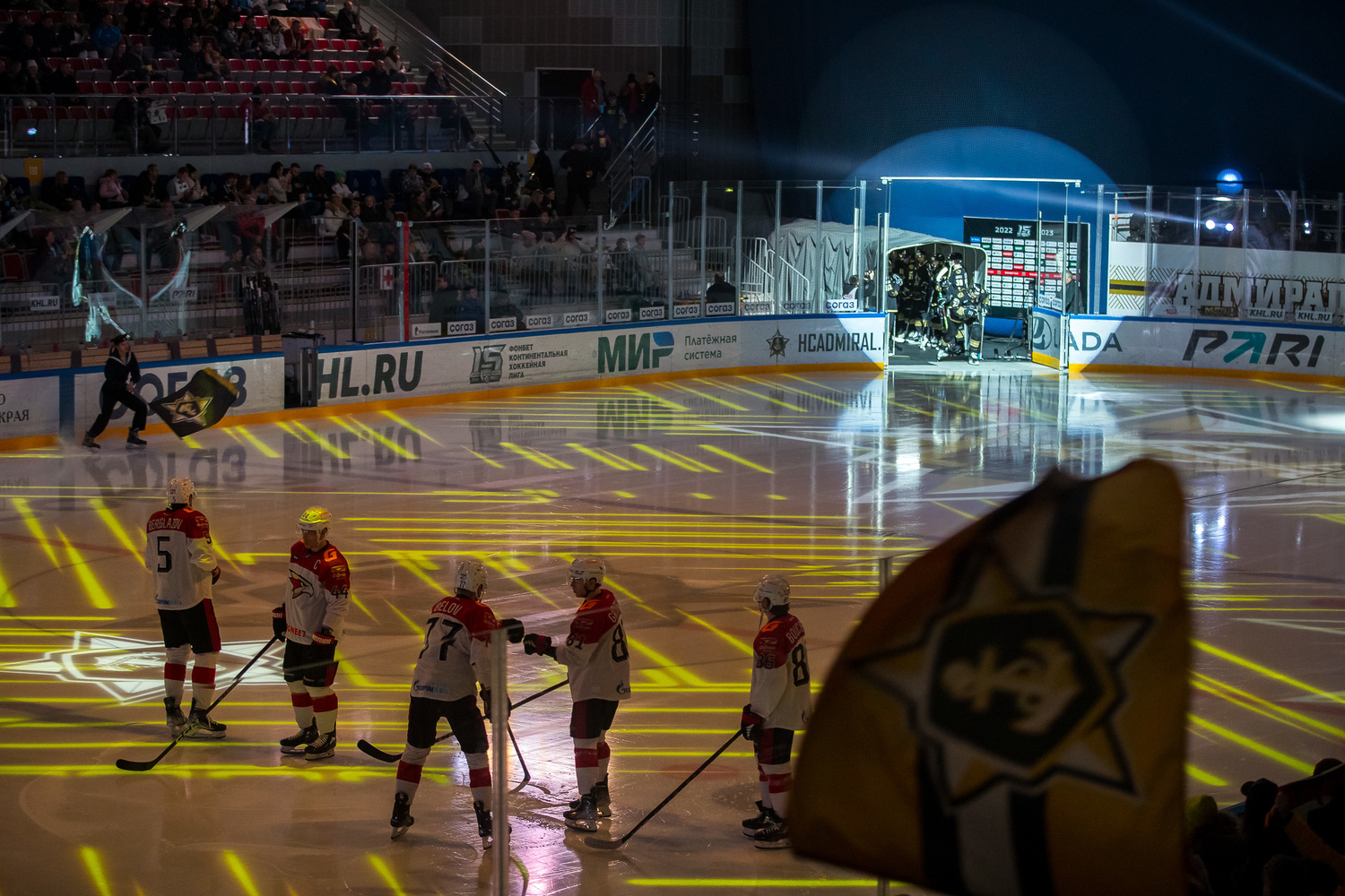 Vivid photos of the match between Primorsky Admiral and Omsk Avangard