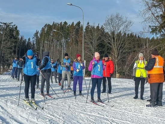 Сотрудники МЧС впервые выступили на Чемпионате Псковской области по лыжным гонкам
